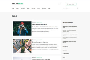 Shopnow Woocommerce Bootstap Theme