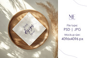 Paper Napkin Mockup, Cocktail Napkin, a Merchandise Mockup by Mie Mockup Studio (Thumbnail 2 of 9)