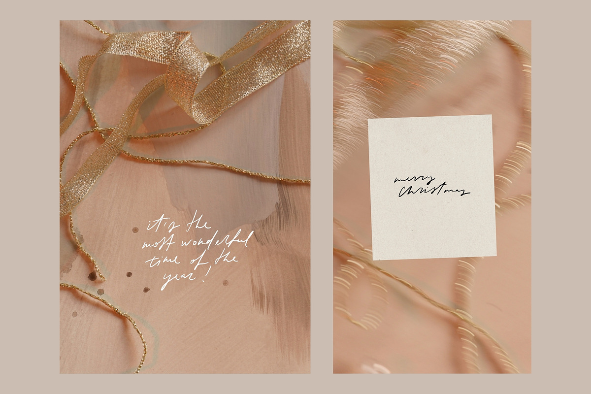 Aesthetic Gold Christmas Backgrounds, a Background Graphic by eclosque (Photo 8 of 36)