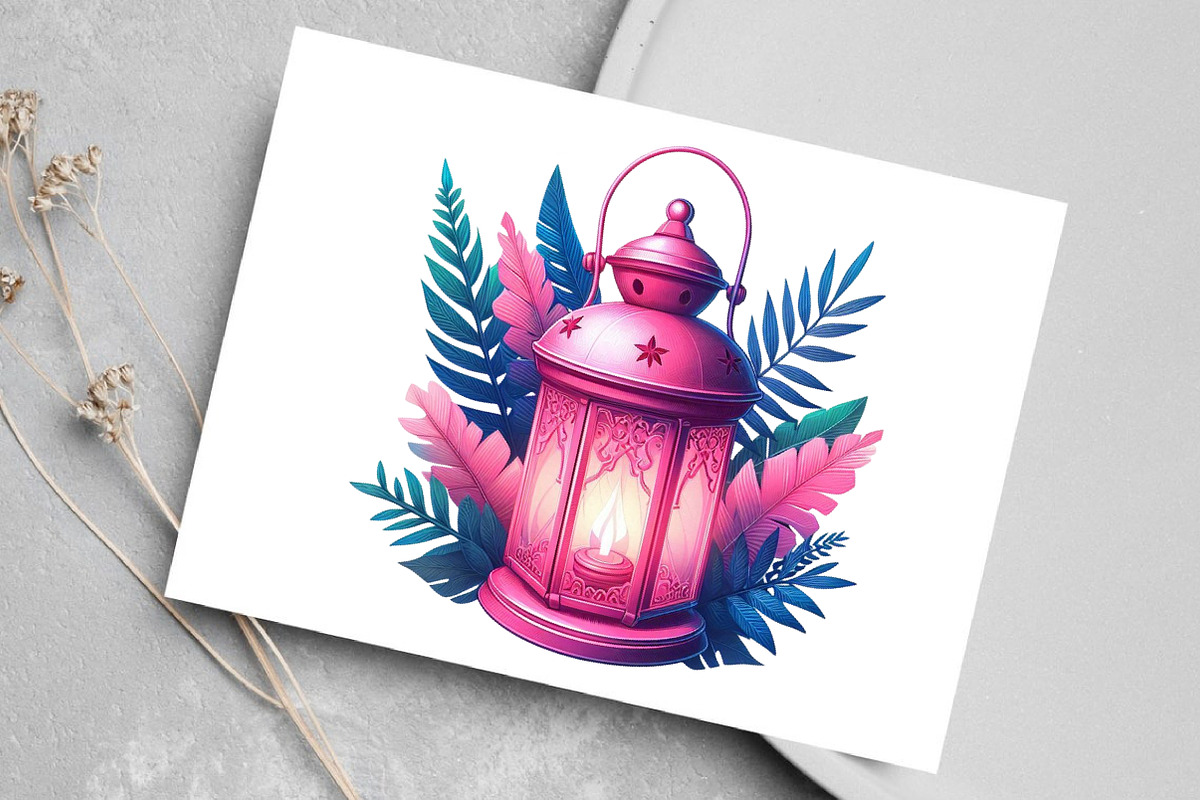 Chic Neon Pink Christmas Clipart, an Illustration by Canvas Craft (Photo 5 of 7)
