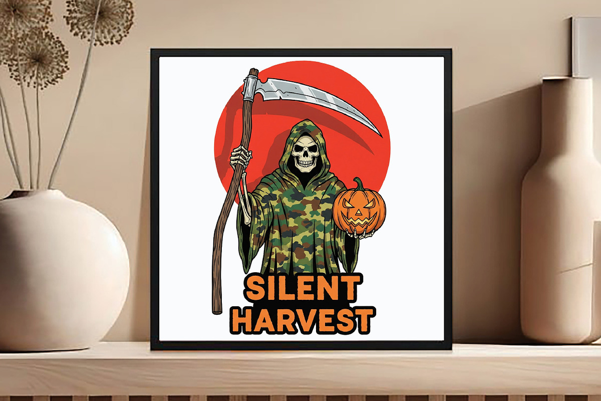 Camo Death Halloween Sublimation, an Illustration by DreamCafeArt (Photo 2 of 6)