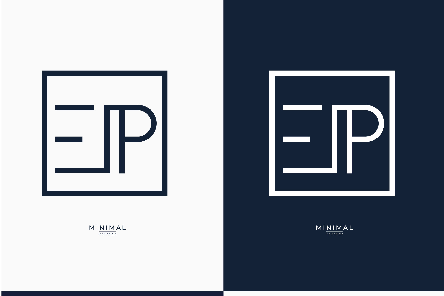 Monogram icon logo EP, a Branding & Logo Template by idesign_4u