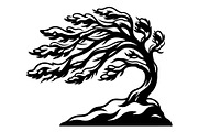 Windblown Tree Silhouette, an Object Graphic by Gfx_Store (Thumbnail 12 of 16)