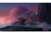 Vector Futuristic Landscape Set, a Technology Illustration by Zonda (Thumbnail 3 of 12)