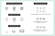 90 Jewelry Icons, an Outline Icon by Nadiinko (Thumbnail 3 of 5)