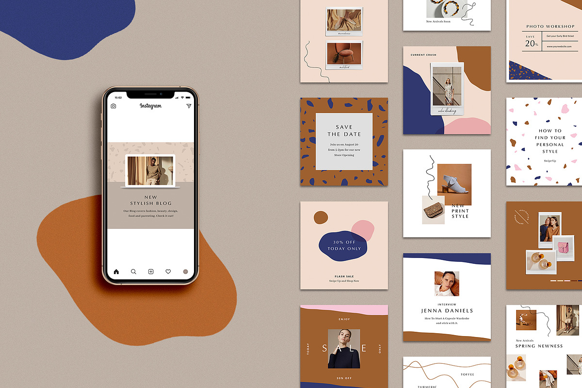 Animated Stylish Instagram Posts, a Social Media Template by Ruby&Heart Studio (Photo 2 of 8)