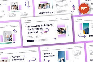 White Project Proposal PPT, a Presentation Template by Aiyari Graphic