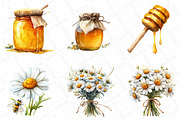 Summer Honey Garden Clipart, an Illustration by DreamPrint404 (Thumbnail 5 of 7)