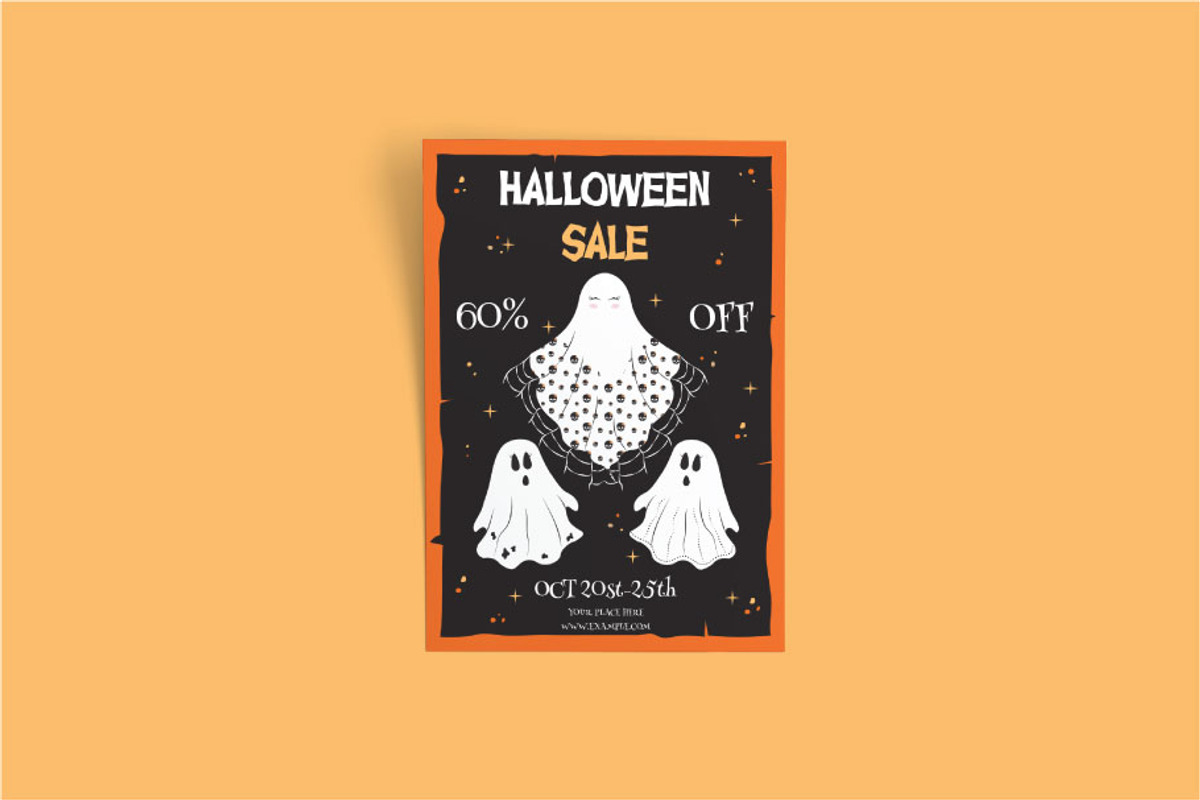 Halloween Shop Sale Flyer, a Flyer Template by FaraHelal (Photo 1 of 3)