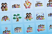 3D Family Icons, a Characters & Person 3D Model by Flat Icons (Thumbnail 7 of 8)