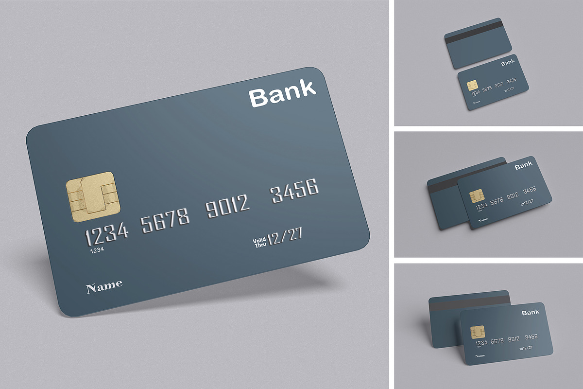 Credit Card mockup, a Merchandise Mockup by xavier_studio (Photo 1 of 5)