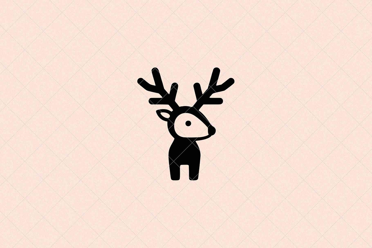 Minimalist Deer Icon Stag, an Animal Illustration by Vectorium Studio (Photo 2 of 4)