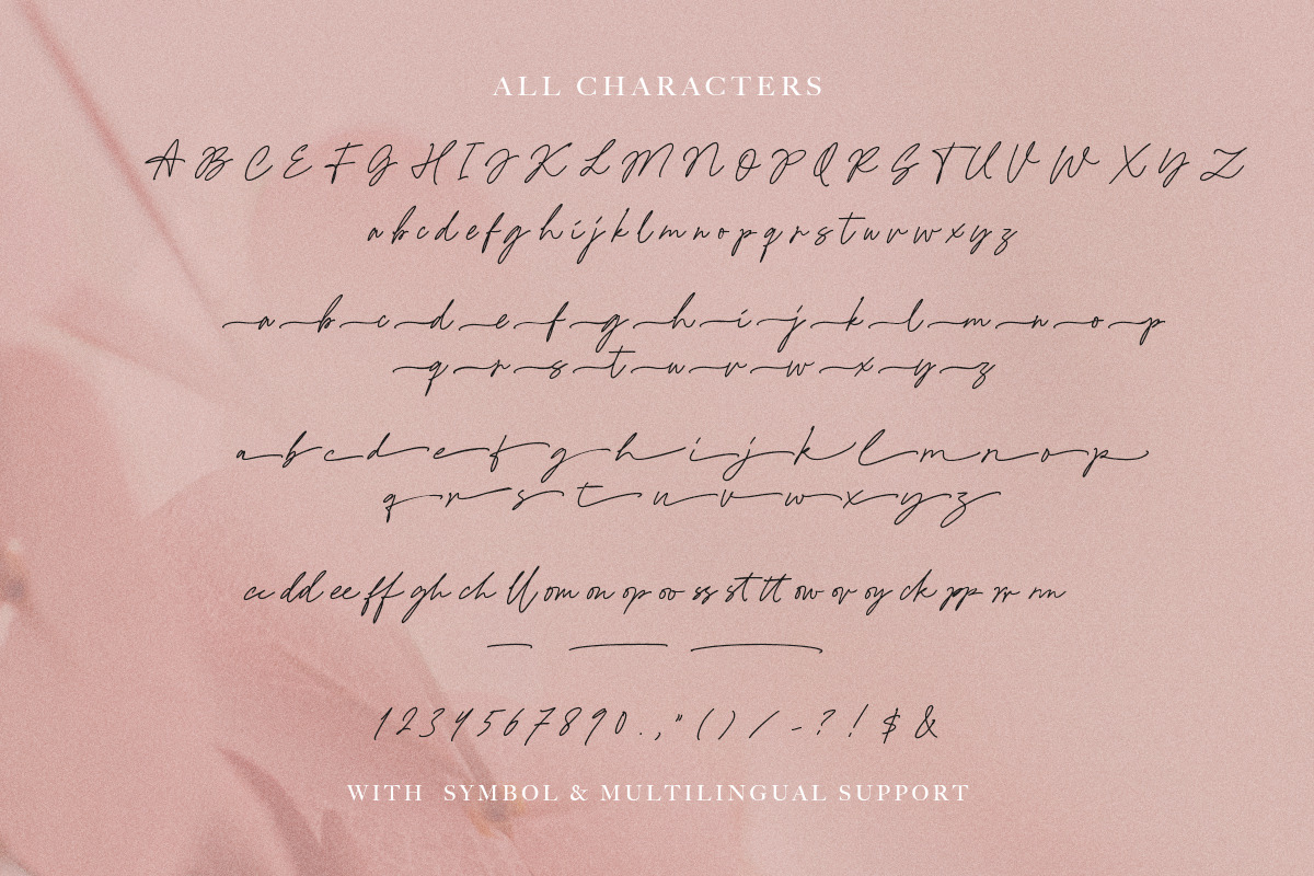 Merry Book - Signature Script, a Script Font by Letterhend Studio (Photo 9 of 9)