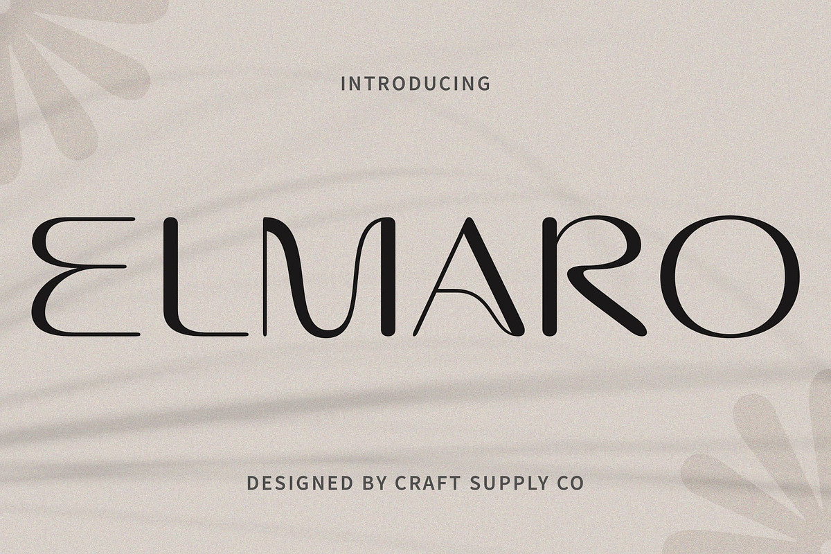 Elmaro – Modern Font, a Sans Serif Font by Craft Supply Co. (Photo 1 of 8)