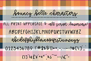 Bouncy Belle Hand lettered Font, a Script Font by lillie belles designs (Thumbnail 4 of 5)