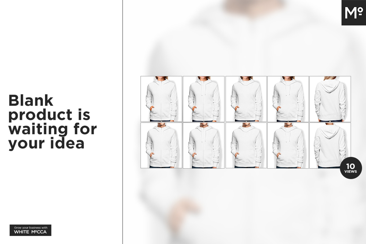 10xWomen & Men Hoodie Types Mock-ups, a Hoody Mockup by Mocca Mockups Store (Photo 3 of 15)