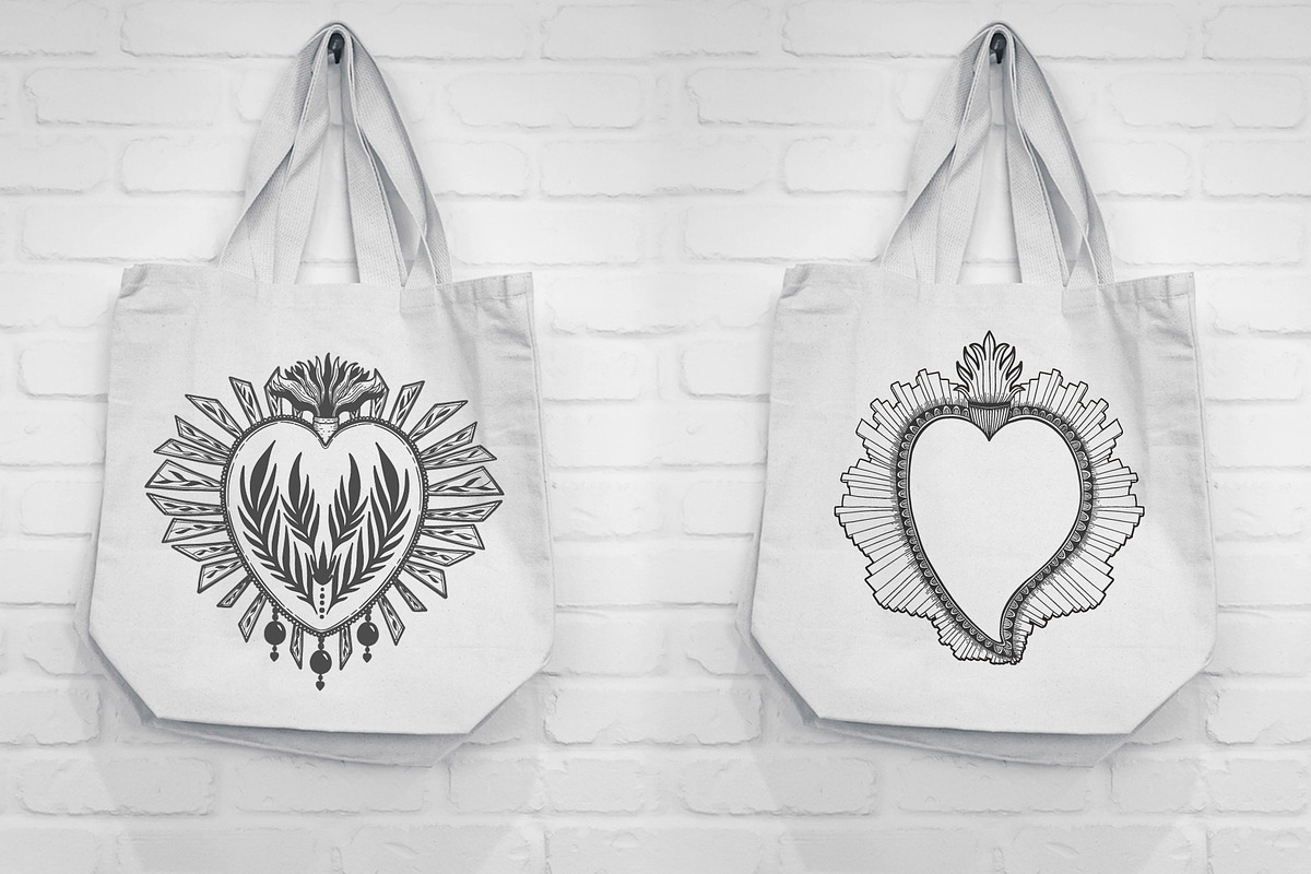 Holy heart.Graphic set.Update., a Decorative Illustration by Moonflora (Photo 5 of 8)