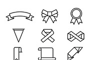 Bundles Set Floral Wedding Icons, an Outline Icon by adenpinkstore (Thumbnail 40 of 44)