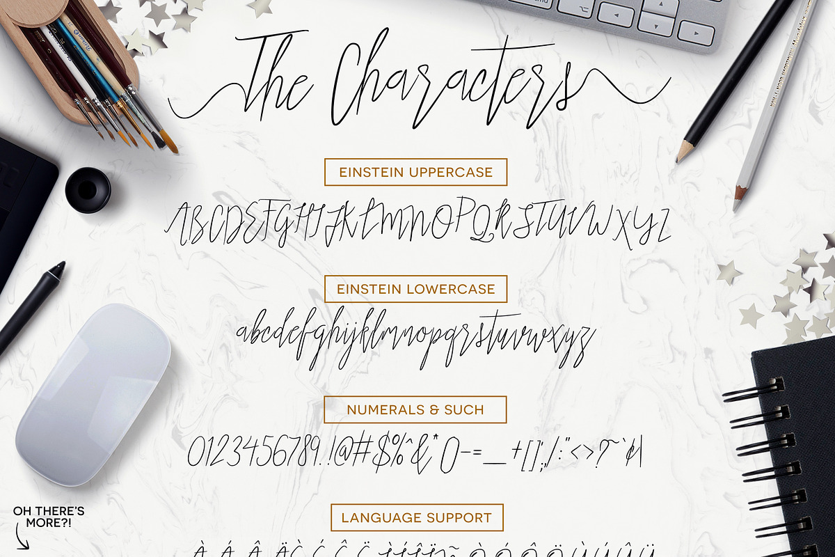 Einstein Font + Bonuses preview 7