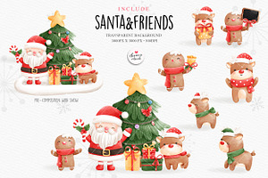 Christmas Clipart, Santa Claus