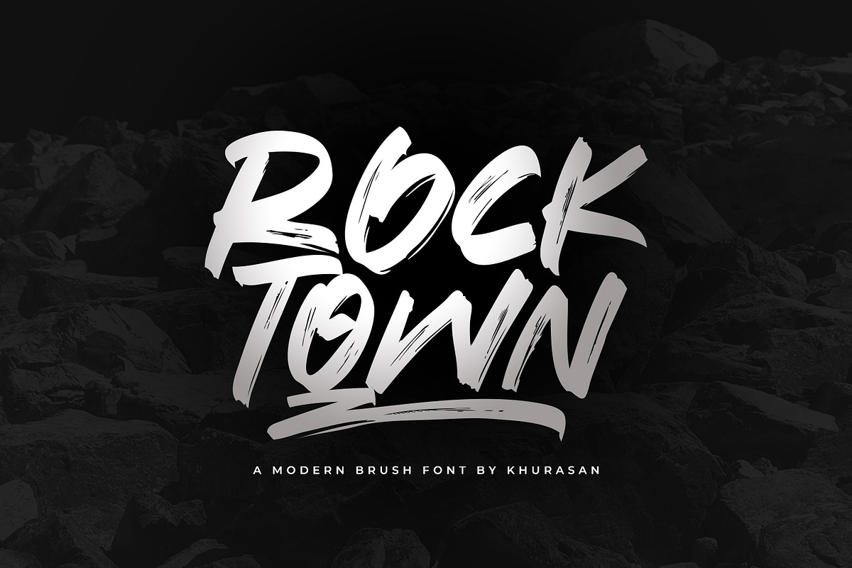 Rocktown, a Font by khurasan (Photo 1 of 5)