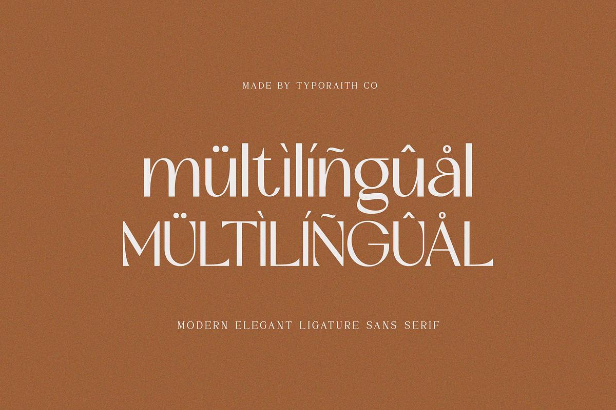 Pamore | Elegant Ligature Sans Serif, a Sans Serif Font by Typoraith Co (Photo 13 of 13)