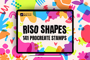 140+ procreate riso shape stamps, a Brush Add-On by laura.design (Thumbnail 1 of 10)
