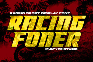Racing Foner Bold Sport Font Series