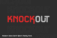 Knockout is a modern sport font