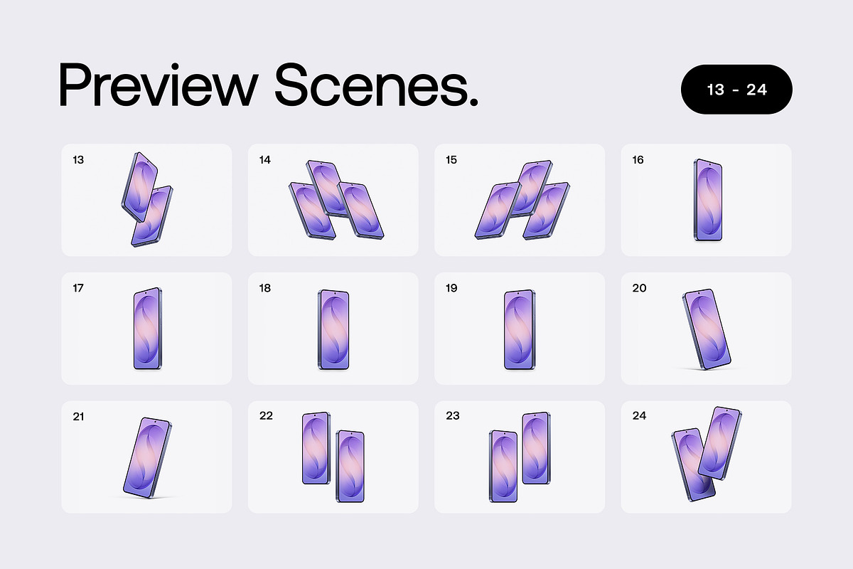 Galaxy S26 - 24 Mockups Scenes, an Android Mockup by Asylab (Photo 3 of 62)
