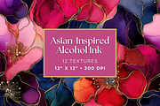 Asian-Inspired Alcohol Ink Textures, a Texture Graphic by Artful Assets Boutique (Thumbnail 1 of 4)