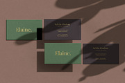 Elaine || Business Card Mockup, a Product Mockup by JafarNation (Thumbnail 5 of 9)