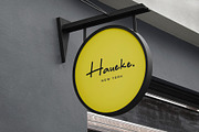 Logo Mockup Round Wall Sign Store, a Product Mockup by Asylab (Thumbnail 4 of 5)