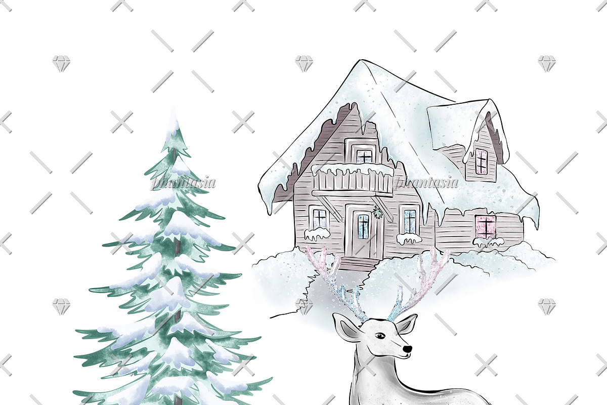 Winter Fairytale Cliparts, an Illustration by Phantasia Design (Photo 7 of 8)