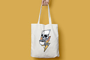 skull drinking coffee and lightning, an Illustration by gunaonedesign (Thumbnail 4 of 4)