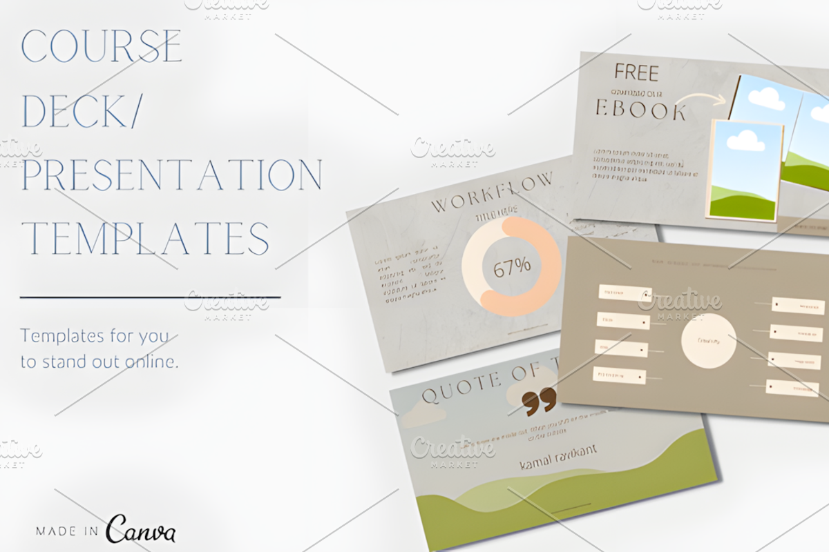 70 Page Webinar & Slide Deck Templat, a Presentation Template by Ink Gallery (Photo 1 of 3)