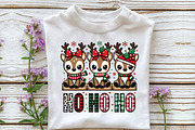 HO HO HO Reindeer Christmas PNG, an Illustration by Libby Wishes (Thumbnail 2 of 5)