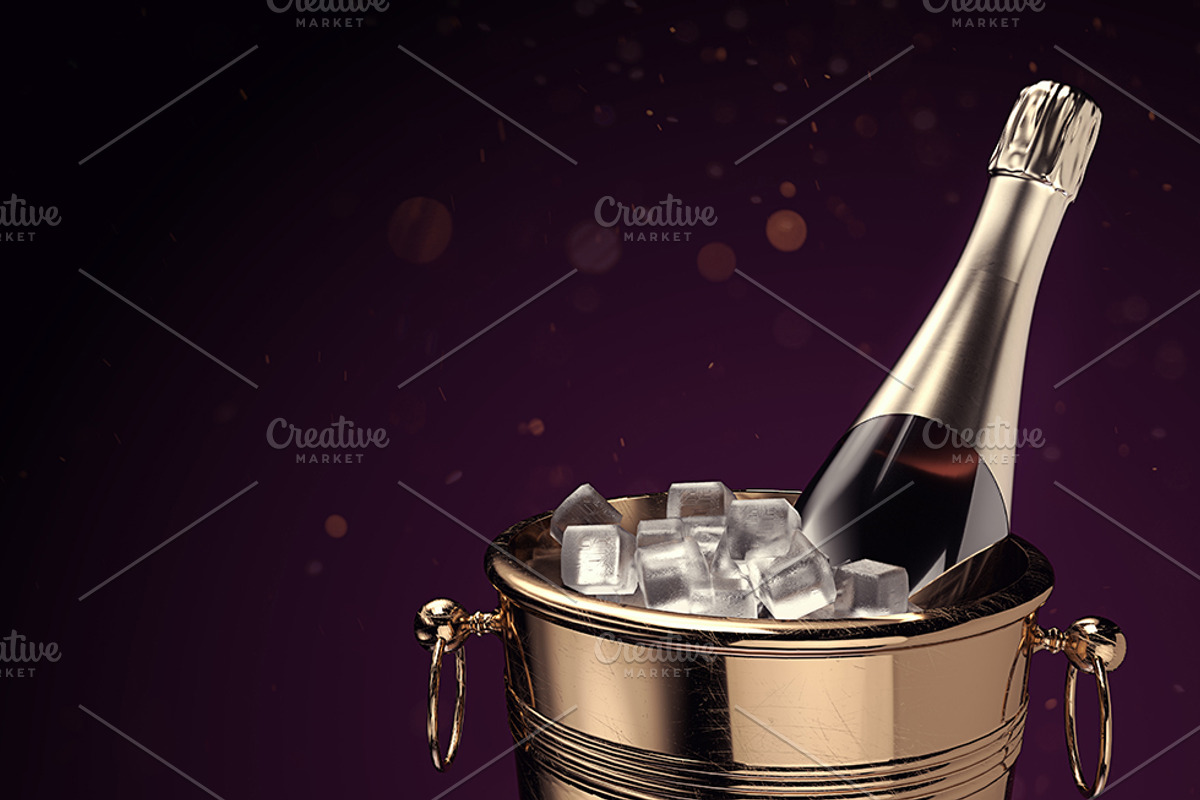 Champagne on ice bucket., a Food & Drink Photo by DigitalPen (Photo 2 of 2)
