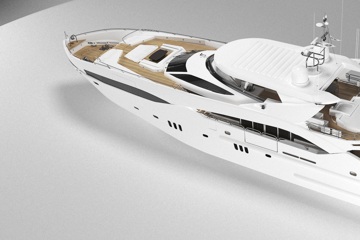 Sunseeker Predator 130 superyacht, a Cars & Vehicle 3D Model by arapps3d (Photo 20 of 21)
