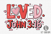 Loved John 316 Png,Christian, an Illustration by Designking (Thumbnail 3 of 6)
