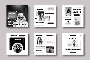Minimal Fashion Social Media Design, a Social Media Template by MightyDesign
