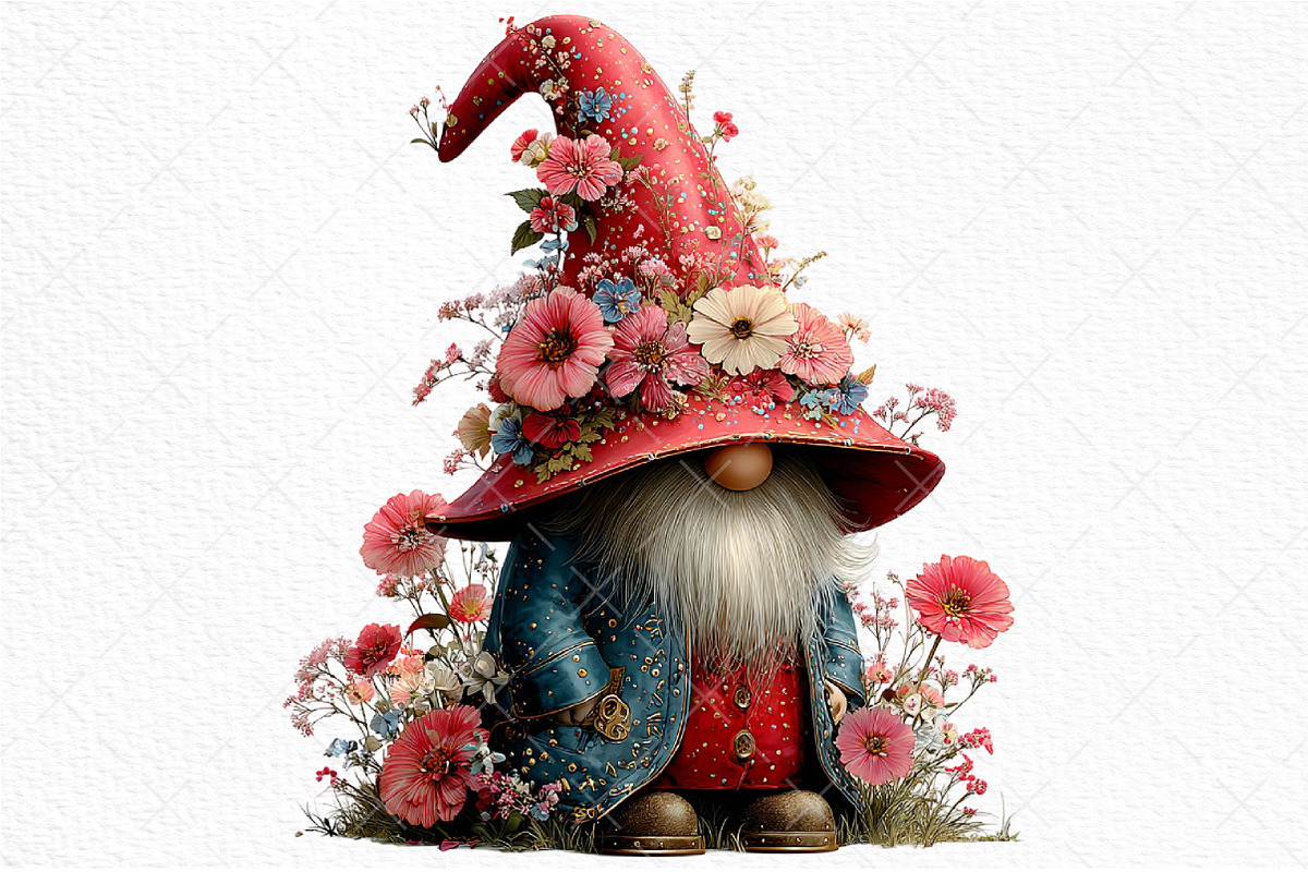 Whimsical Easter Gnome Clipart, an Illustration by Craft Nest (Photo 8 of 10)