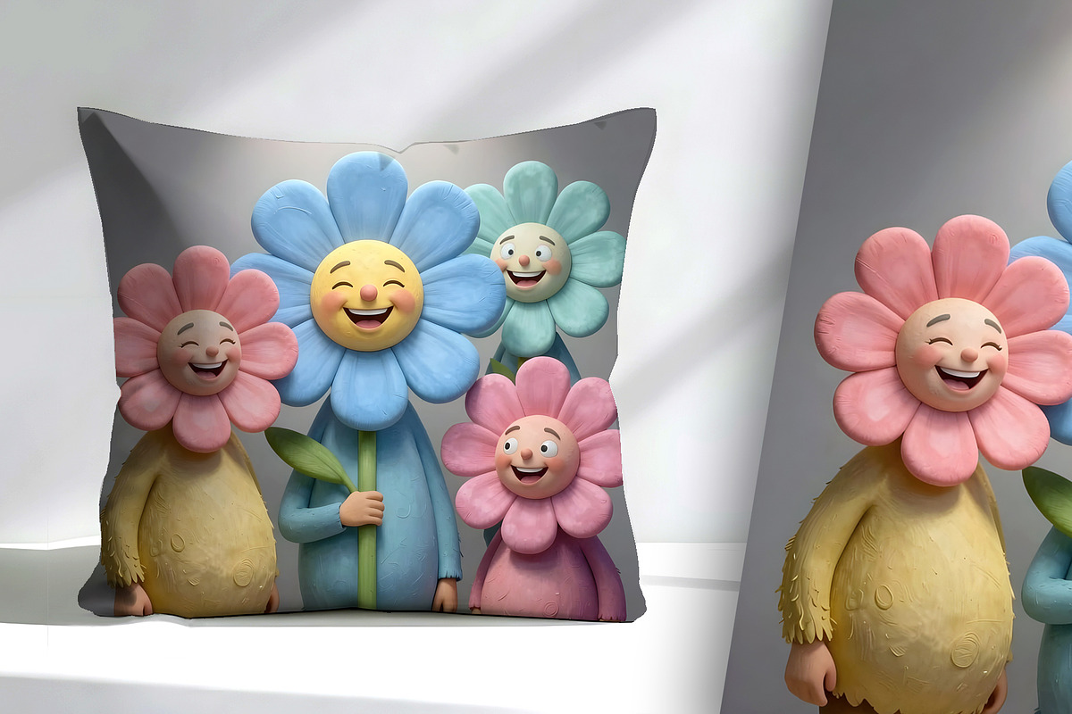 Happy Flower Family, a Person Illustration by Sharon Schwalbe (Photo 3 of 5)