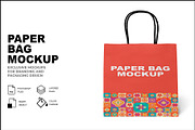 Paper Bag Mockup, a Packaging Mockup by mockupbuys (Thumbnail 1 of 3)