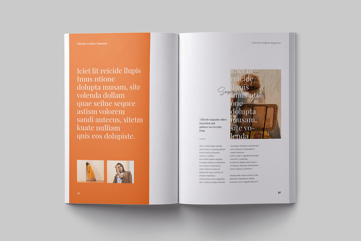 Lifestyle Magazine Template, a Magazine Template by ElvinPrint (Photo 10 of 14)