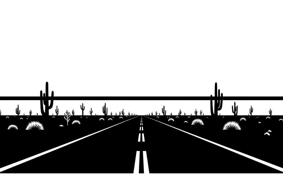 Desert Highway Silhouette Set, an Illustration by musafir_fashion (Photo 15 of 16)
