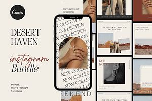 Desert Haven Canva Instagram Bundle
