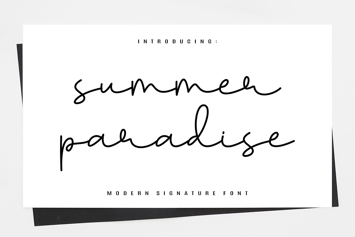 Summer Paradise, a Handwritten Font by Artkenza (Photo 1 of 7)