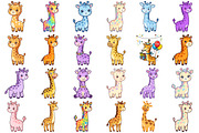 Cute Giraffe Clipart, an Animal Illustration by Forhadx5 (Thumbnail 4 of 8)