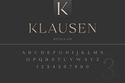 Klausen - Stylish All Caps Serif, a Serif Font by AlienValley (Thumbnail 4 of 9)